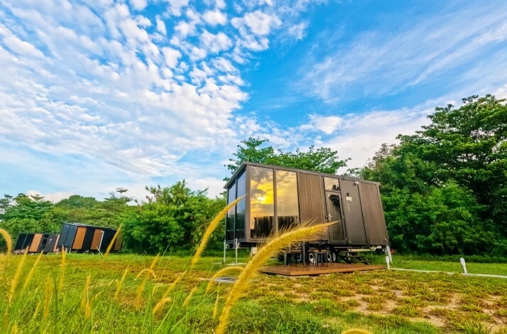  A tiny house at Tiny Away Escape on Lazarus Island.